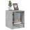 VidaXL (concrete grey, 2 pcs) vidaXL Bedside Cabinets with Glass Doors Nightstand Bed Side Table End Table 5