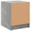 VidaXL (concrete grey, 2 pcs) vidaXL Bedside Cabinets with Glass Doors Nightstand Bed Side Table End Table 9