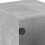 VidaXL (concrete grey, 2 pcs) vidaXL Bedside Cabinets with Glass Doors Nightstand Bed Side Table End Table 10