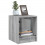 VidaXL (grey sonoma, 2 pcs) vidaXL Bedside Cabinets with Glass Doors Nightstand Bed Side Table End Table 5