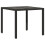 VidaXL vidaXL Gartentisch mit Glasplatte Schwarz 90x90x75 cm Poly Rattan 1