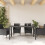 VidaXL vidaXL Gartentisch mit Glasplatte Schwarz 150x90x75 cm Poly Rattan 3