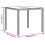 VidaXL vidaXL Gartentisch mit Glasplatte Schwarz 90x90x75 cm Poly Rattan 11