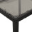 VidaXL vidaXL Gartentisch mit Glasplatte Schwarz 150x90x75 cm Poly Rattan 8