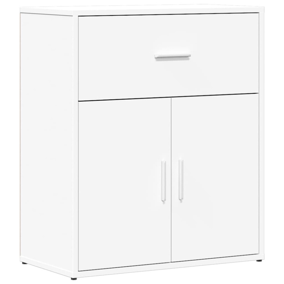 Vidaxl (White) Sideboard Storage Cupboard Side Cabinet Highboard Black Engineered Wood - Image 2