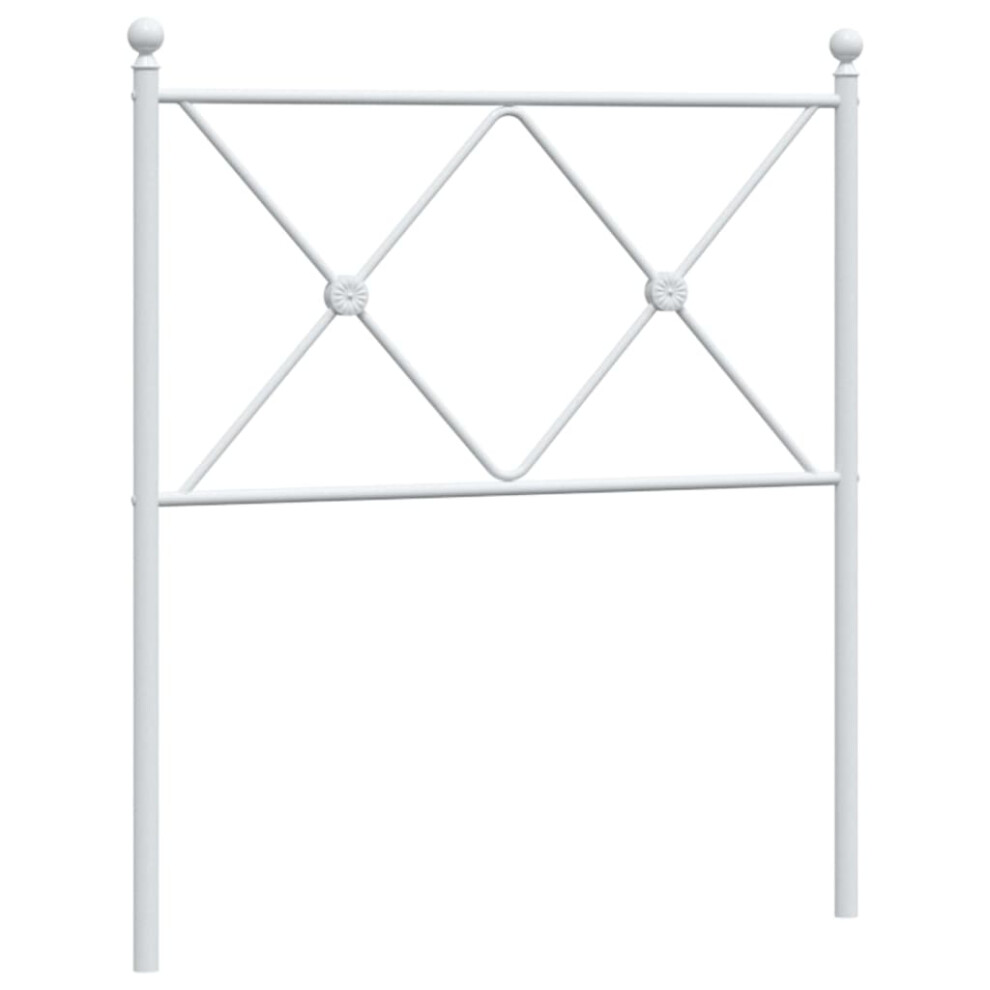 Vidaxl (75 Cm) Metal Headboard Bedroom Home Bed Header Bed Headboard 140 Cm White