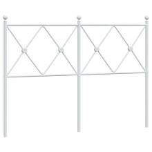 (120 cm) vidaXL Metal Headboard Bedroom Home Bed Header Bed Headboard White 140 cm