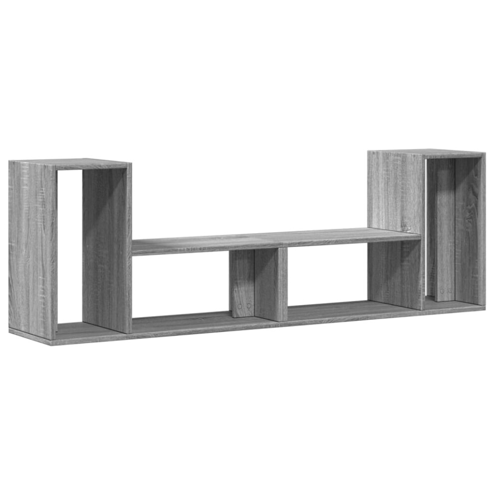 (grey sonoma, 75x30x50 cm) vidaXL TV Cabinets TV Stand TV Unit Entertainment Centre 2 pcs Engineered Wood