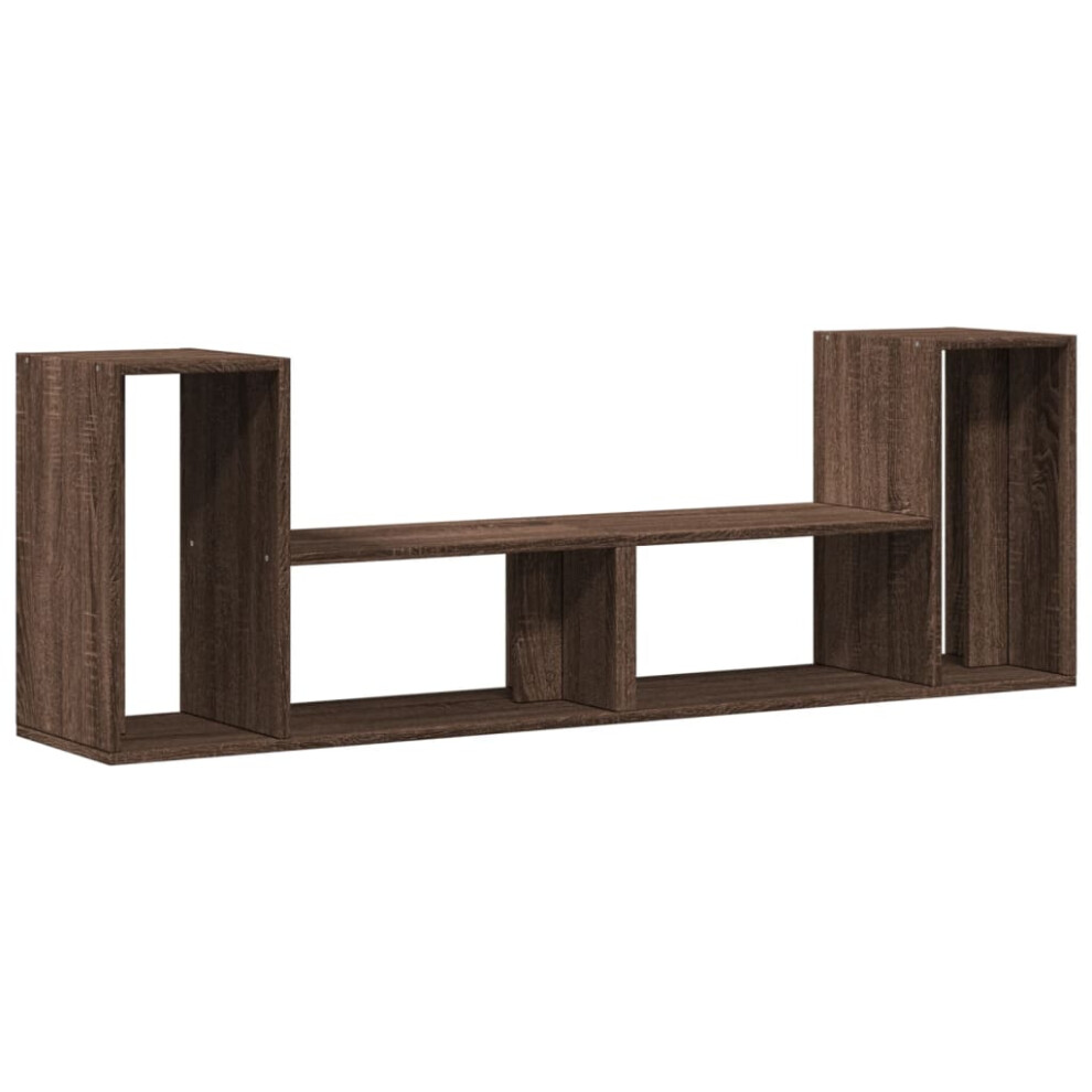 (brown oak, 75x30x50 cm) vidaXL TV Cabinets TV Stand TV Unit Entertainment Centre 2 pcs Engineered Wood