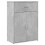 VidaXL (concrete grey) vidaXL Sideboard Storage Cupboard Cabinet Highboard White Engineered Wood 2