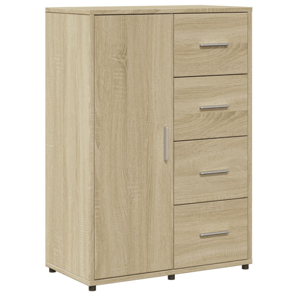 (sonoma oak) vidaXL Sideboard Cupboard Side Cabinet Highboard Sonoma Oak Engineered Wood