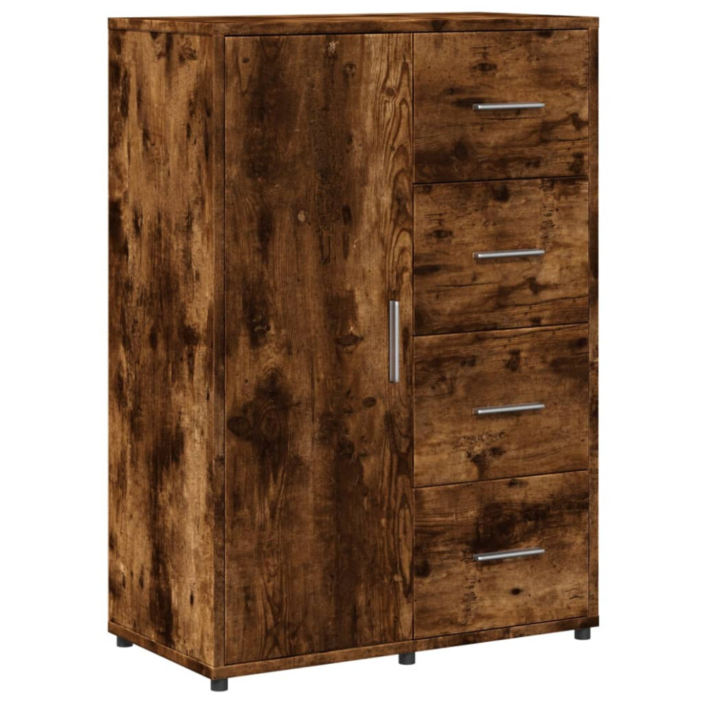 (smoked oak) vidaXL Sideboard Cupboard Side Cabinet Highboard Sonoma Oak Engineered Wood