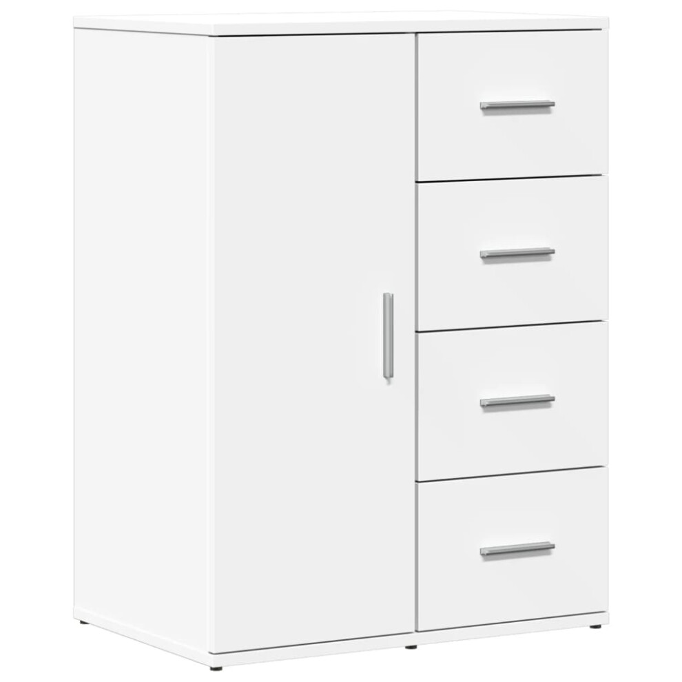 B&Q -  Sideboard White 59X39X80 Cm Engineered Wood - Image 4