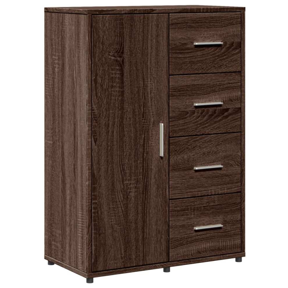 New Vidaxl ( Oak) Sideboard Cupboard Side Cabinet Highboard Sonoma Oak Engineered Wood Brown