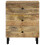 VidaXL (natural) vidaXL Bedside Cabinet Side Table Nightstand Bed Table Bed Cabinet Solid Wood 3