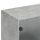 VidaXL vidaXL Bookcase with Doors Bookshelf Cabinet Concrete Grey Engineered Wood 10