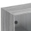 VidaXL vidaXL Bookcase with Doors Bookshelf Rack Cabinet Grey Sonoma Engineered Wood 10