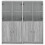 VidaXL vidaXL Bookcase with Doors Bookshelf Rack Cabinet Grey Sonoma Engineered Wood 7