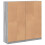 VidaXL vidaXL Bookcase with Doors Bookshelf Rack Cabinet Grey Sonoma Engineered Wood 9
