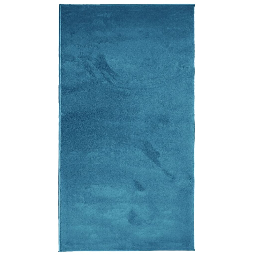 vidaXL Rug Short Pile Soft and Washable Carpet Floor Mat Area Rug Turquoise