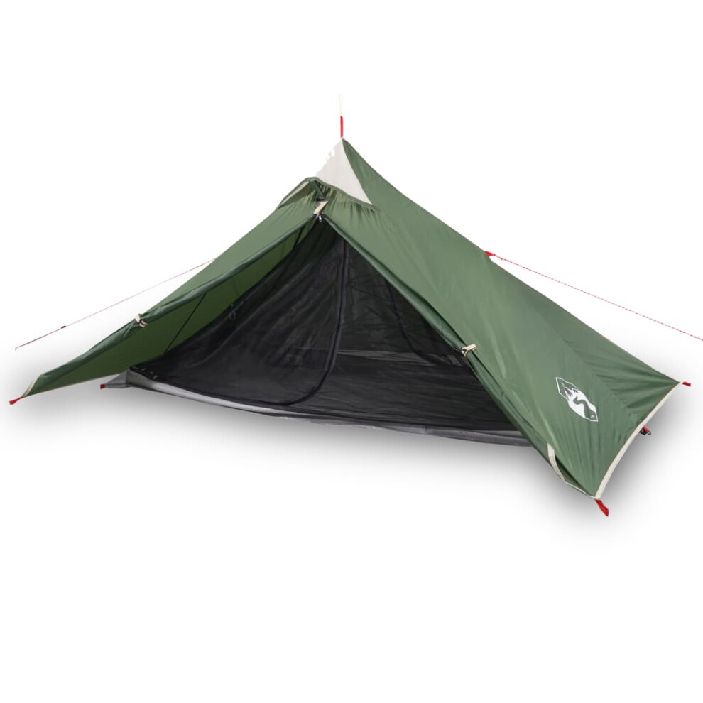 (green) vidaXL Camping Tent 1-Person Outdoor Dome Tent Lightweight Tent Waterproof