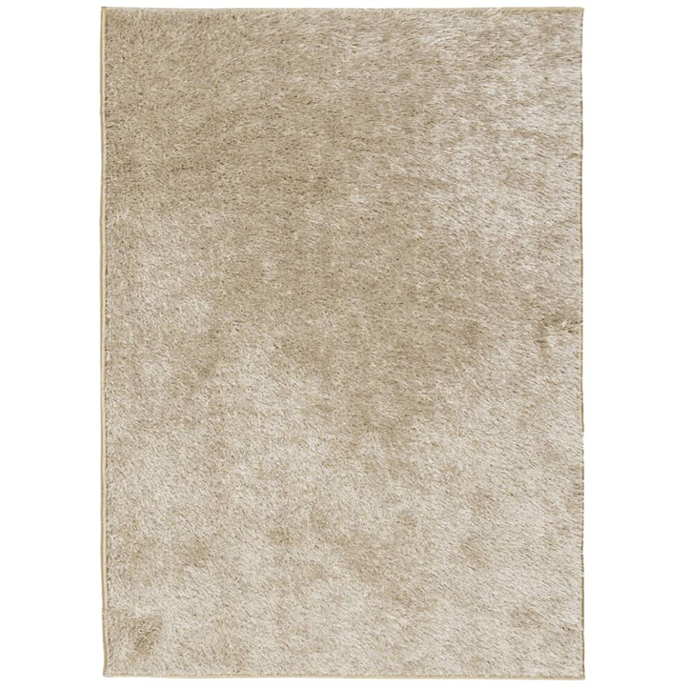 vidaXL Rug Shaggy Rug Fluffy Area Rug Soft ISTAN High Pile Shiny Look Beige