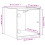 VidaXL vidaXL Bedside Cabinets with Glass Doors Nightstand Side End Table 2 pcs White 4