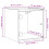 VidaXL vidaXL Bedside Cabinets with Glass Doors Bed Side Table 2 pcs Concrete Grey 4