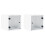 VidaXL vidaXL Bedside Cabinets with Glass Doors Nightstand Side End Table 2 pcs White 1