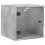VidaXL vidaXL Bedside Cabinets with Glass Doors Bed Side Table 2 pcs Concrete Grey 6