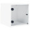 VidaXL vidaXL Bedside Cabinets with Glass Doors Nightstand Side End Table 2 pcs White 6