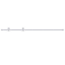 vidaXL Sliding Door Hardware Kit 200 cm Steel White Sliding Barn Door Track