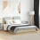 VidaXL vidaXL Bed Frame with Headboard Bed Sonoma Oak Small Double Engineered Wood 3