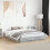 VidaXL vidaXL Bed Frame Bed Concrete Grey 120x190 cm Small Double Engineered Wood 3