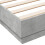 VidaXL vidaXL Bed Frame Bed Concrete Grey 120x190 cm Small Double Engineered Wood 7