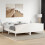 VidaXL vidaXL Bed Frame with Headboard White 180x200 cm Super King Solid Wood Pine 3