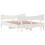 VidaXL vidaXL Bed Frame with Headboard White 150x200 cm King Size Solid Wood Pine 6