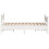 VidaXL vidaXL Bed Frame with Headboard White 150x200 cm King Size Solid Wood Pine 5