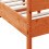 VidaXL vidaXL Bed Frame with Headboard Wax Brown 150x200 cm King Size Solid Wood Pine 7