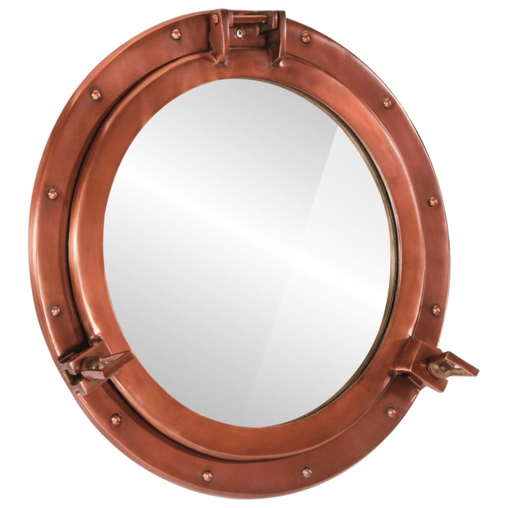 vidaXLÃÂ Porthole MirrorÃÂ Wall Hanging Home Chic DecorativeÃÂ Aluminium and Glass-image-OPC-PDTRNQY-NEW