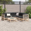 VidaXL vidaXL 6 Piece Patio Sofa Set Solid Wood Pine 3