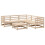 VidaXL vidaXL 6 Piece Patio Sofa Set Solid Wood Pine 2