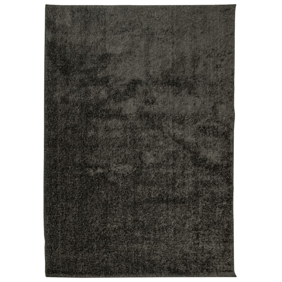 vidaXL Rug Shaggy Rug Fluffy Area Rug ISTAN High Pile Shiny Look Anthracite