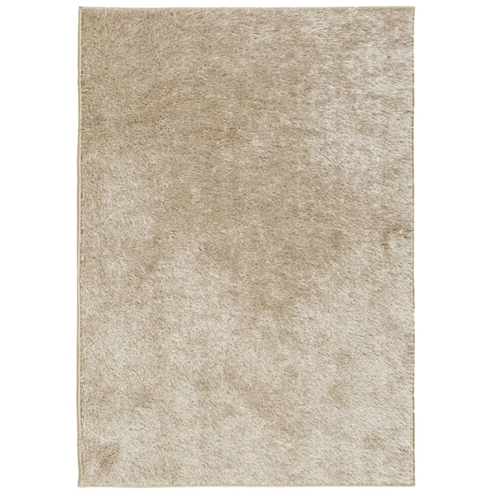 vidaXL Rug Shaggy Rug Fluffy Area Rug Soft ISTAN High Pile Shiny Look Beige