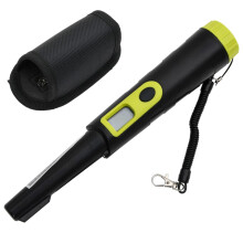 vidaXL Pinpointer Metal Detector with LCD Display Finder Probe Black & Yellow