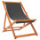 VidaXL vidaXL Folding Beach Chairs Garden Chairs Outdoor Chairs 2 pcs Grey Fabric 3