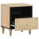 VidaXL vidaXL Bedside Cabinets Bedroom Nightstand Side Table 2 pcs Solid Wood Mango 2