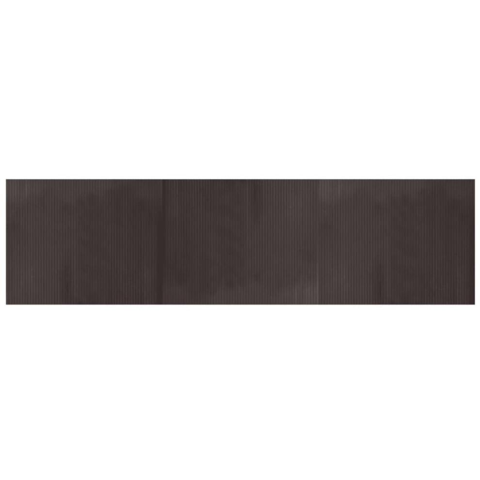 vidaXL Rug Floor Mat Area Rug Carpet Runner Rectangular Dark Brown Bamboo