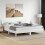 VidaXL vidaXL Headboard Bed Header Bed Headboard Panel White 200 cm Solid Wood Pine 3