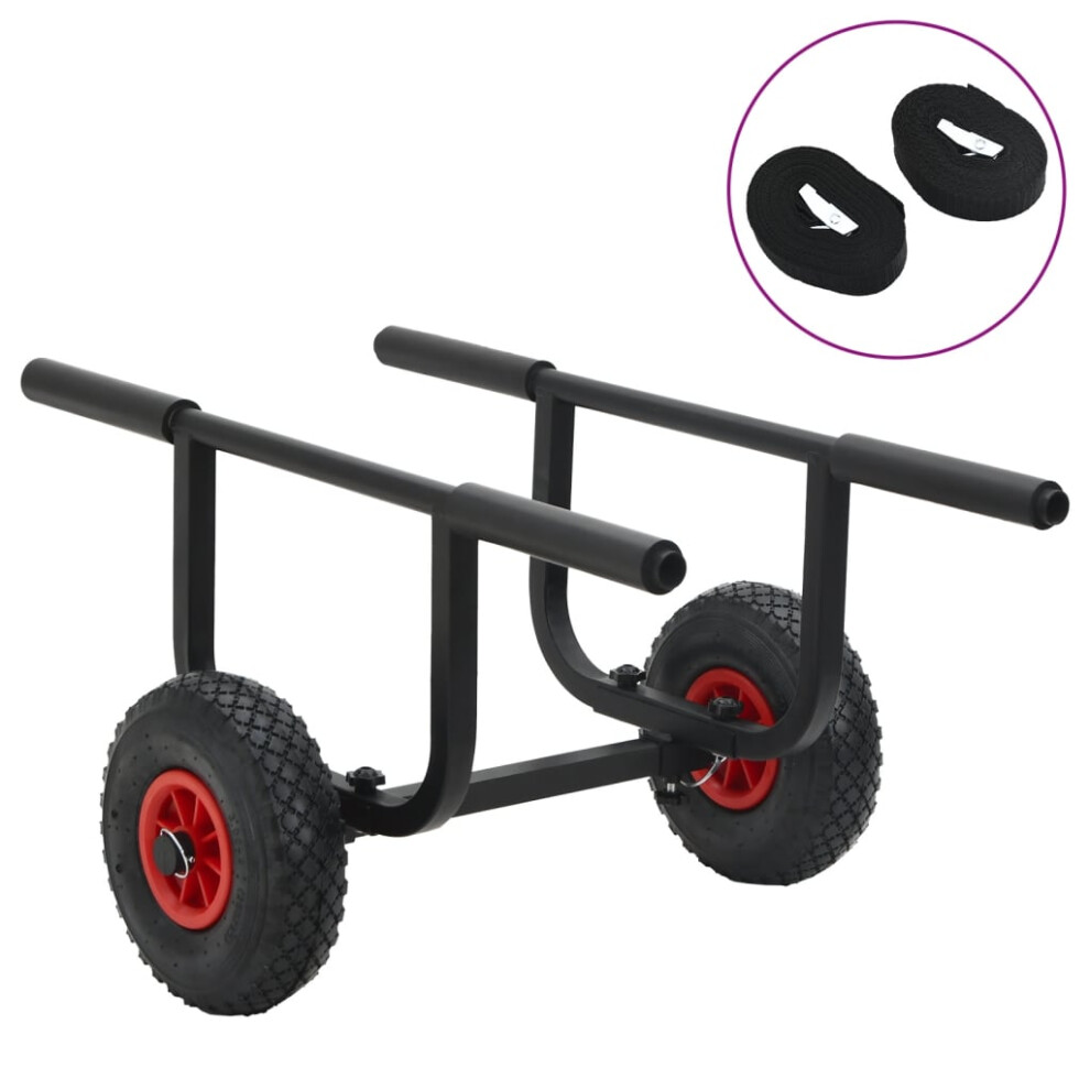 vidaXL Kayak Trolley SUP Kayak Cart Boat Carrier Canoe Cart 90 kg Aluminium
